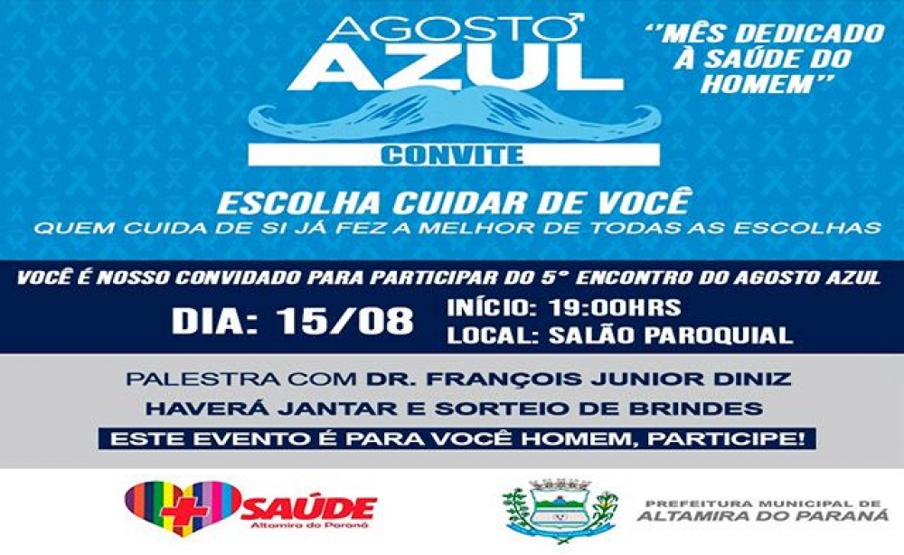 Agosto Azul acontece amanhã em Altamira do Paraná