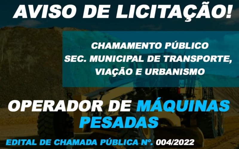 AVISO DE LICITAÇÃO!