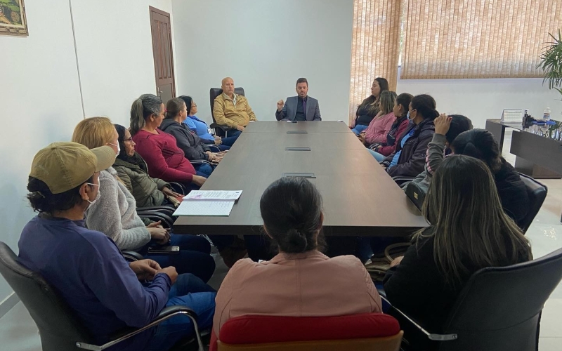 Reunião com as Agentes de Saúde