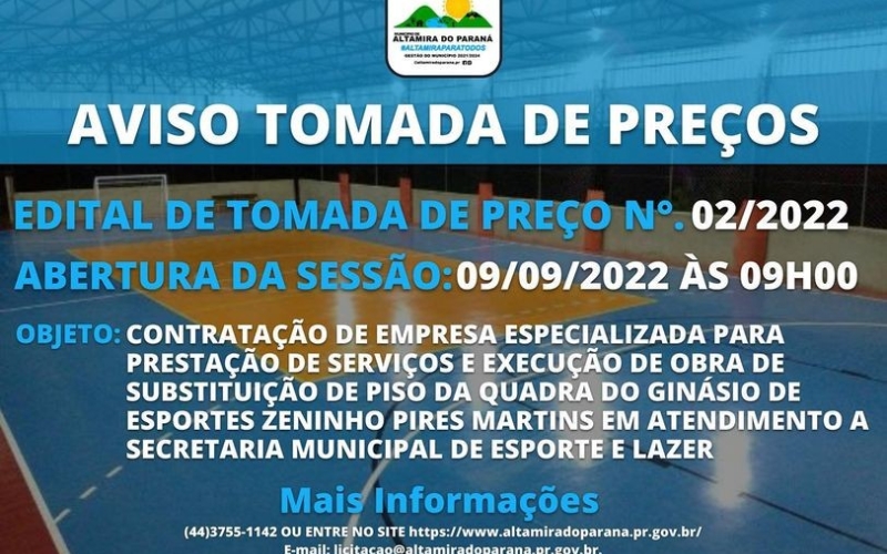 AVISO DE LICITAÇÃO