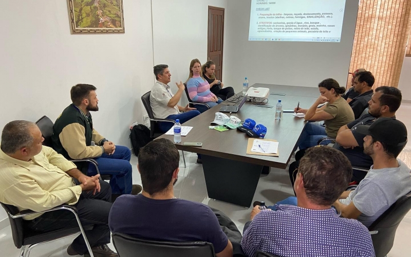 Preparação da referida caminhada