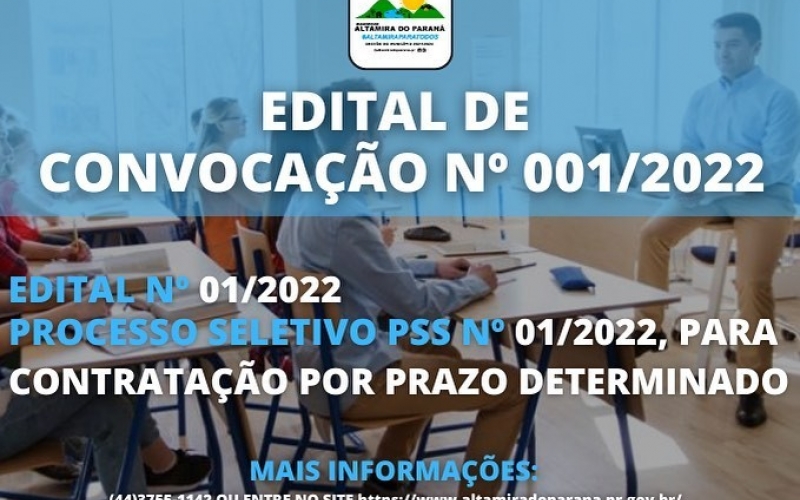 EDITAL DE CONVOCAÇÃO Nº 001/2022