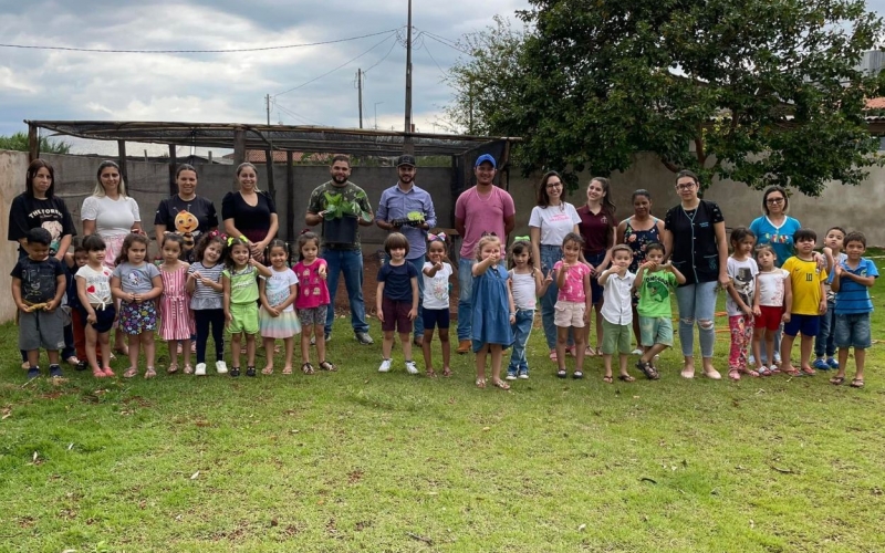 INAUGURAM a HORTA no Centro Municipal de Educação Infantil (CMEI)