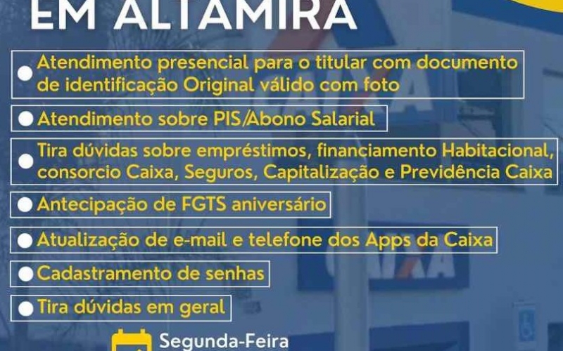 A CAIXA Econômica Federal em Parceria com a Prefeitura de Altamira do Paraná