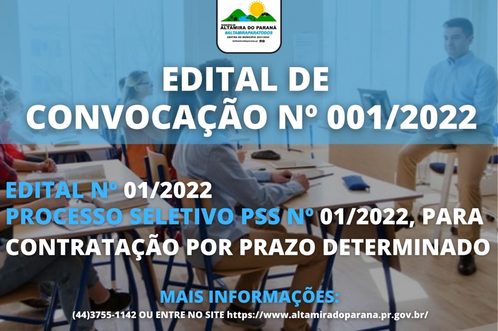 EDITAL DE  CONVOCAÇÃO Nº 001/2022