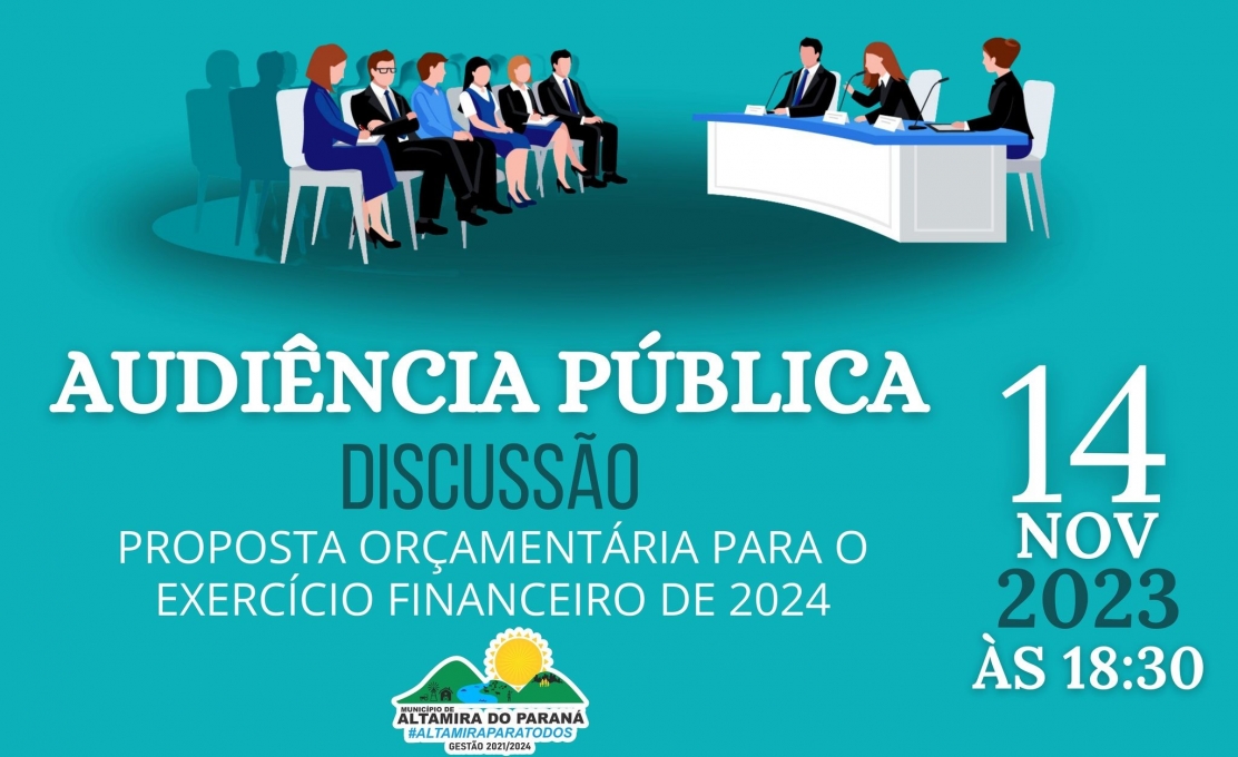 Edital de Convocação  Audiência Pública  Proposta Orçamentária - 2024