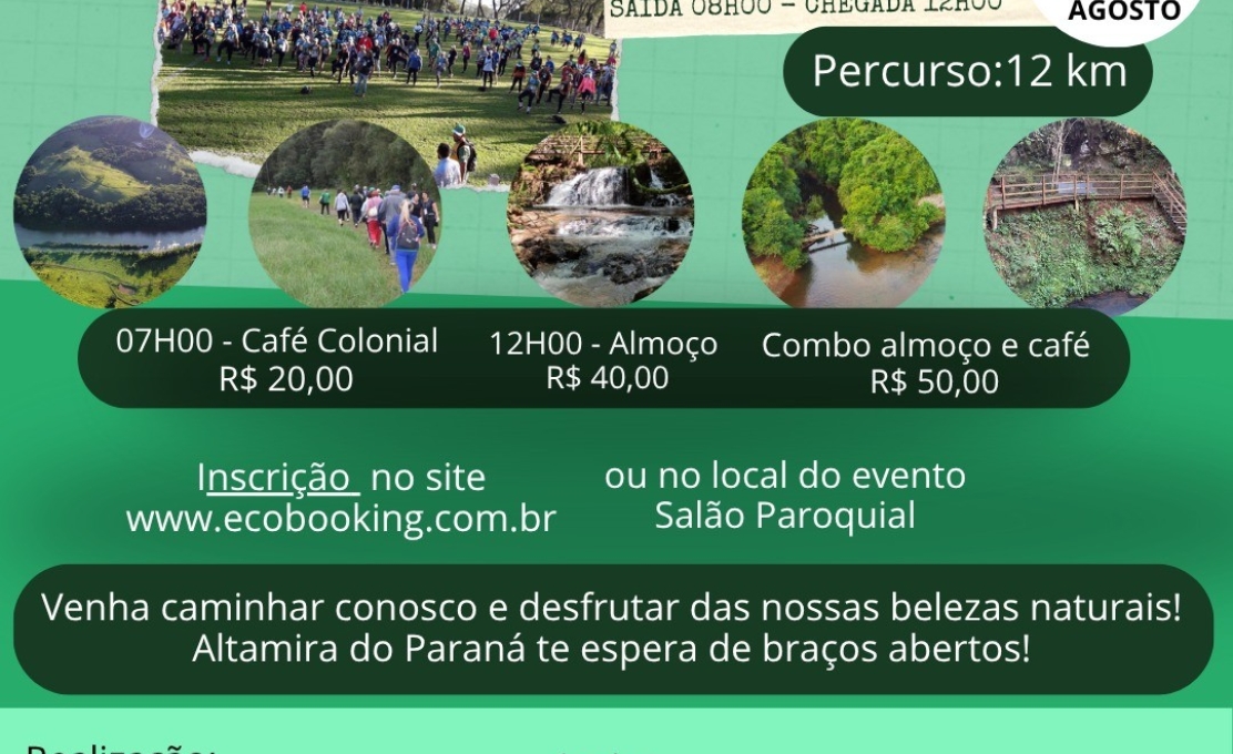 Caminhada na Natureza com nova data será dia 31 de agosto