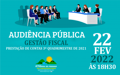 AUDIENCIA PUBLICA 3º QUADRIMESTRE 2021 - GESTÃO FISCAL