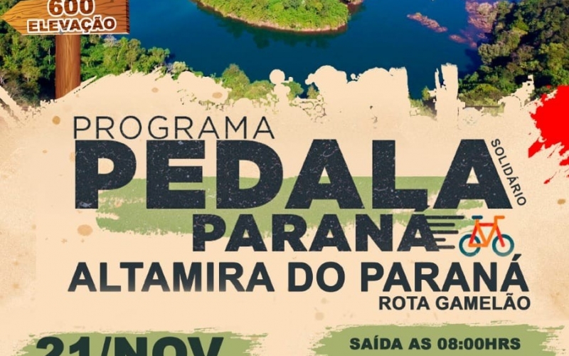 Vem aí programa Pedala Paraná Solidário - ETAPA Altamira do Paraná!