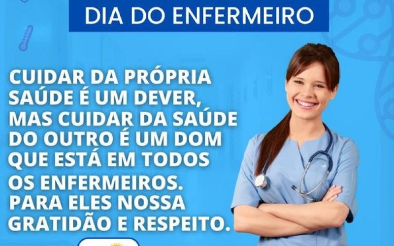 FELIZ DIA DO ENFERMEIRO!