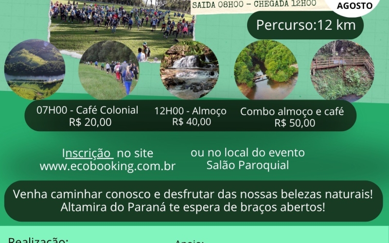 Caminhada na Natureza com nova data será dia 31 de agosto