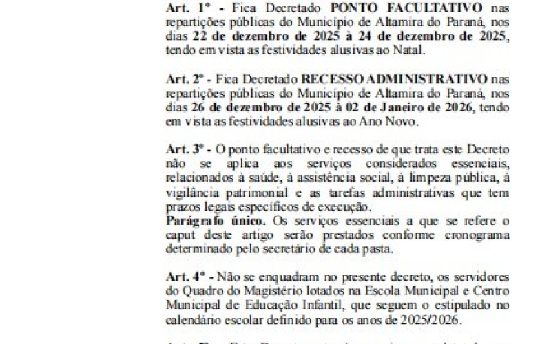 DECRETO Nº 074/2025