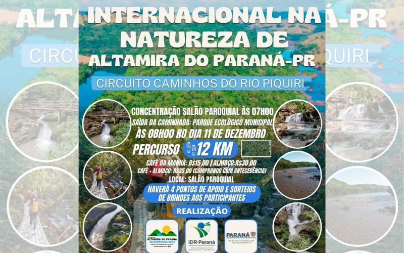 2ª Caminhada Internacional na Natureza – Circuito Caminhos do Rio Piquiri.